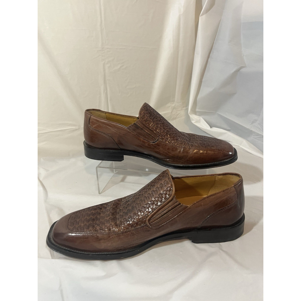 Johnston & Murphy Driver Woven Slip On Loafer size 8 M Brown - Picture 10 of 15